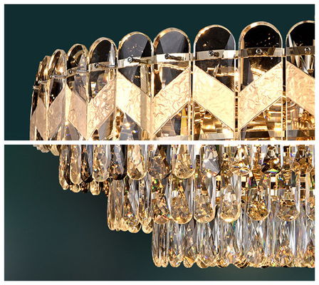 Crystal Chandelier Height conduzido moderno de jantar extravagante decorativo 32cm