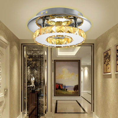 Diâmetro claro 20cm da lâmpada 265V de Crystal Bedroom Indoor Led Ceiling
