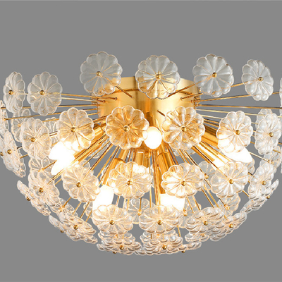 Forma das flores de Crystal Pendant Light Decorative Creative da sala de visitas