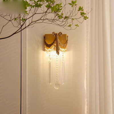 Interior criativo extravagante de Crystal Wall Lamp For Villa do projeto